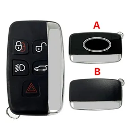 CS 004011   Wymienna obudowa klucza z kluczykiem awaryjnym z logo Pasuje do Land Rover Range Rover Evoque Sport LR4 JLR Smart Key Cover