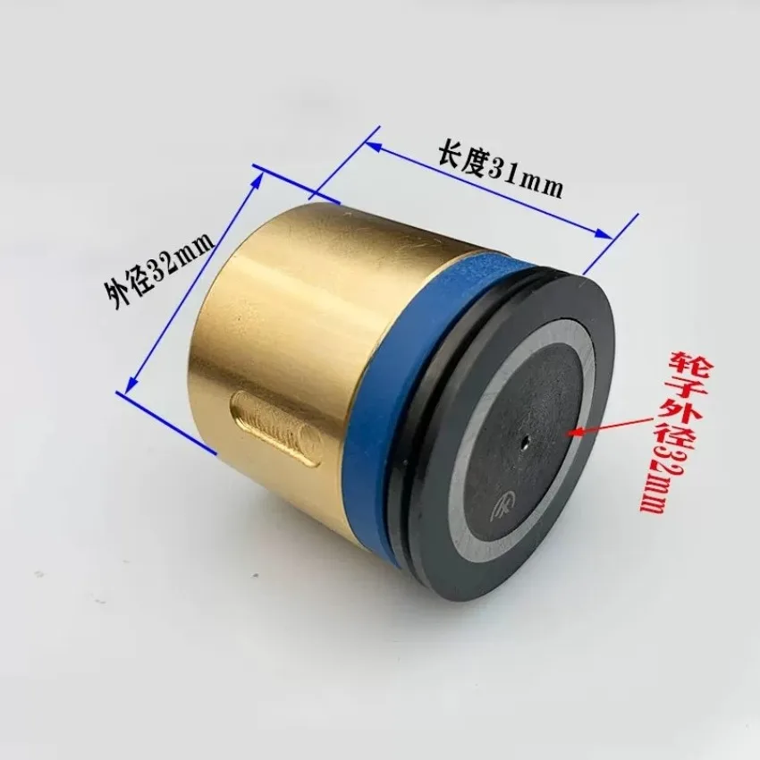 1PC Wire Cut Parts Copper Pulley Roller 077 OD32*Length 31mm Brass Seat Guide Wheel Assembly for WEDM Machine