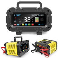 Smart Car Battery Charger Intelligent 12V 24V Pulse Repair Battery Charging 20A High Power For Motorcycle SUV Truck LED Display