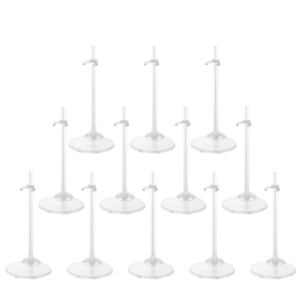 

15 Pcs Standing Holding Holder Reborn Baby Accessories Stroller Display Stands Plastic Bracket White Hangers