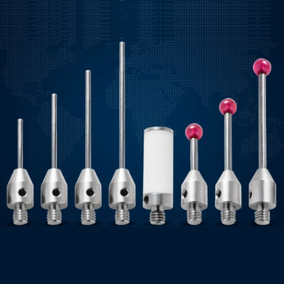 CNC probe M4 thread ruby measuring needle three coordinate measuring head measuring rod probe machine tool three-dimensional