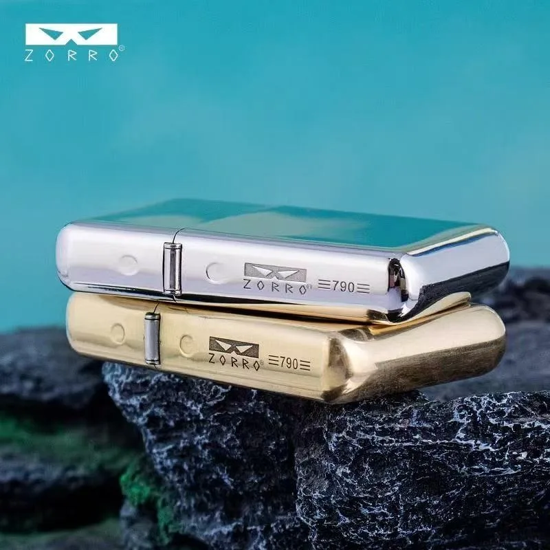ZORRO's New Z790 Original Copper Kerosiene Lighter, Peony Double-sided Engraved Kerosiene Lighter As A Gift for Your Boyfriend