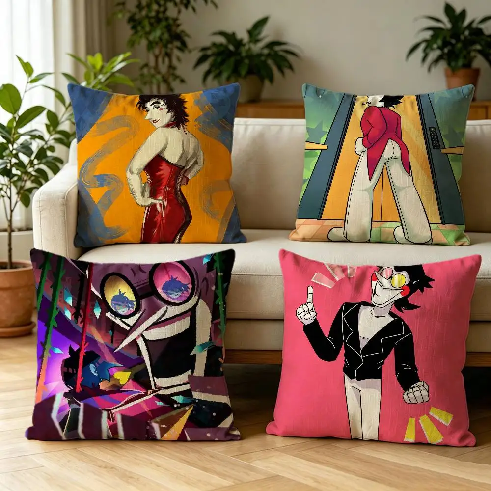 

Game D-Deltarune Spamton Double-sided print Pillow Case for Sofa Living Room Home office Decor Protective Cover