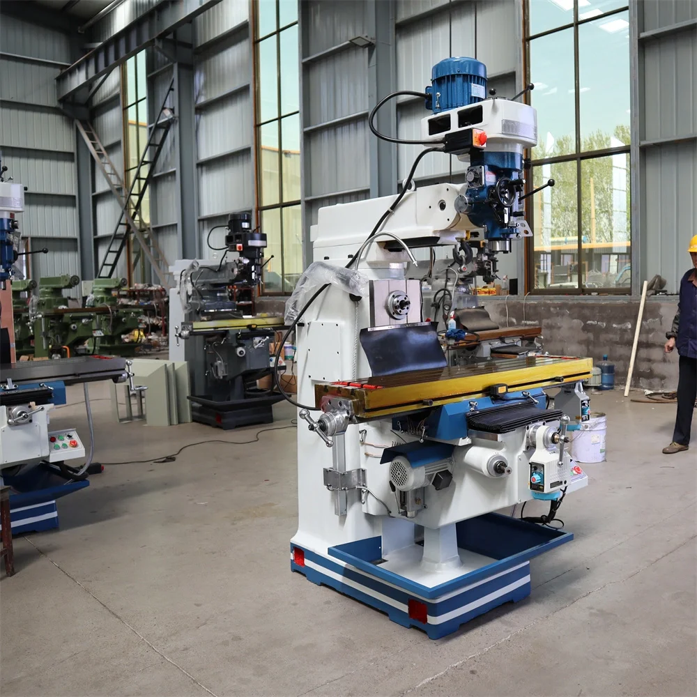 SHENG HUAN Vertical Universal Milling Machine X6325-3HP Manually Operated Milling Head 360-Degree Rotation 220V Medium Duty 2