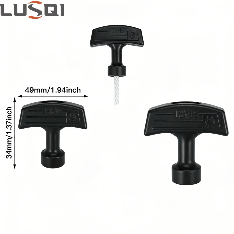 LUSQI 5/10/20Pcs Recoil Starter Handle Pull Start Handle Replacement For Petrol Engine Chainsaw Brush Cutter Trimmer Lawn Mower