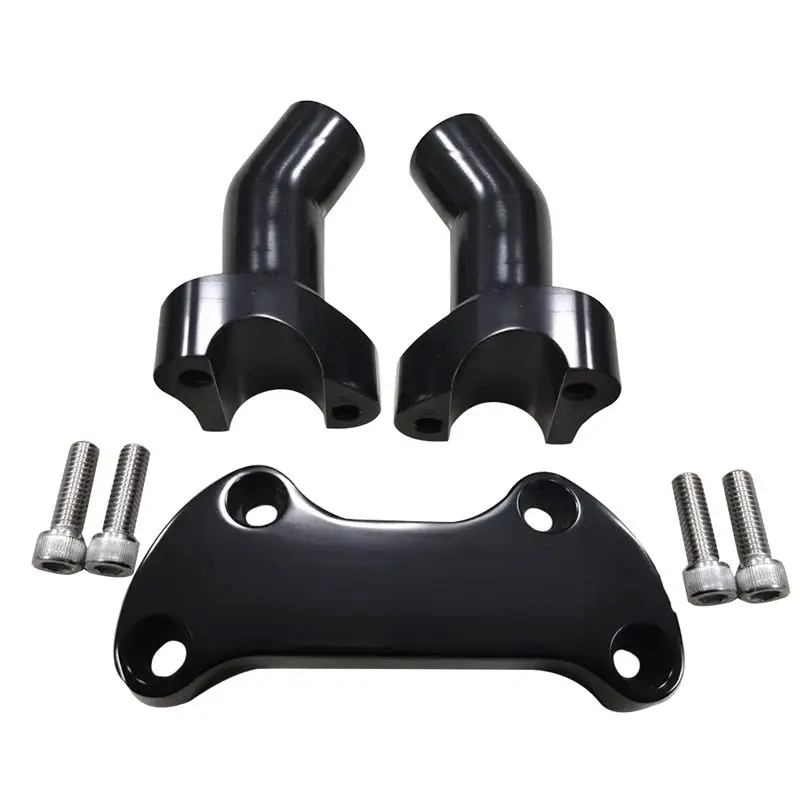 Unique Black Top Cover 3.5 Inch Handlebar Risers Clamp For Dyna Softail Sportster XL
