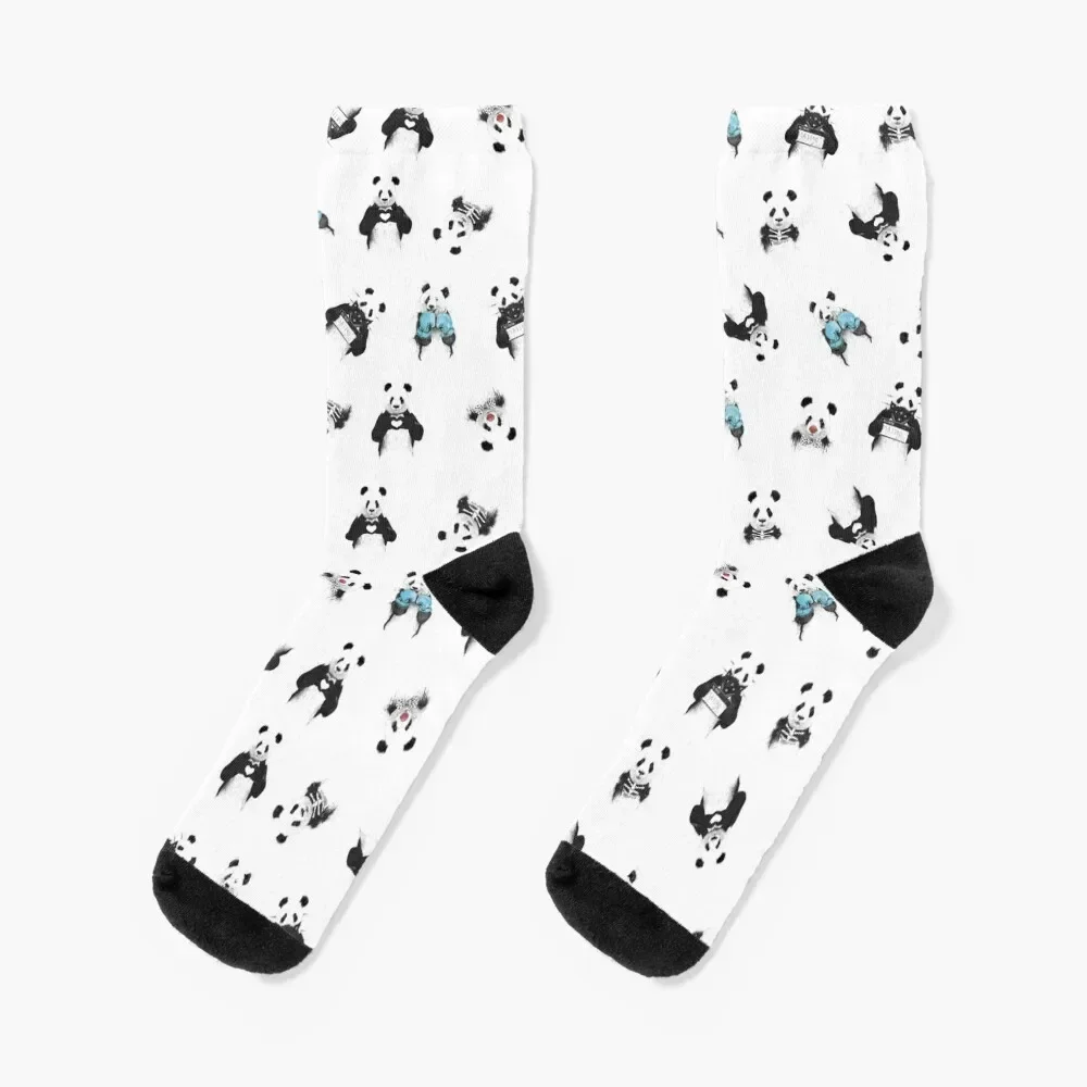 

Носки с рисунком панды, рождественский подарок, футбольные противоскользящие спортивные футбольные мужские носки, женские