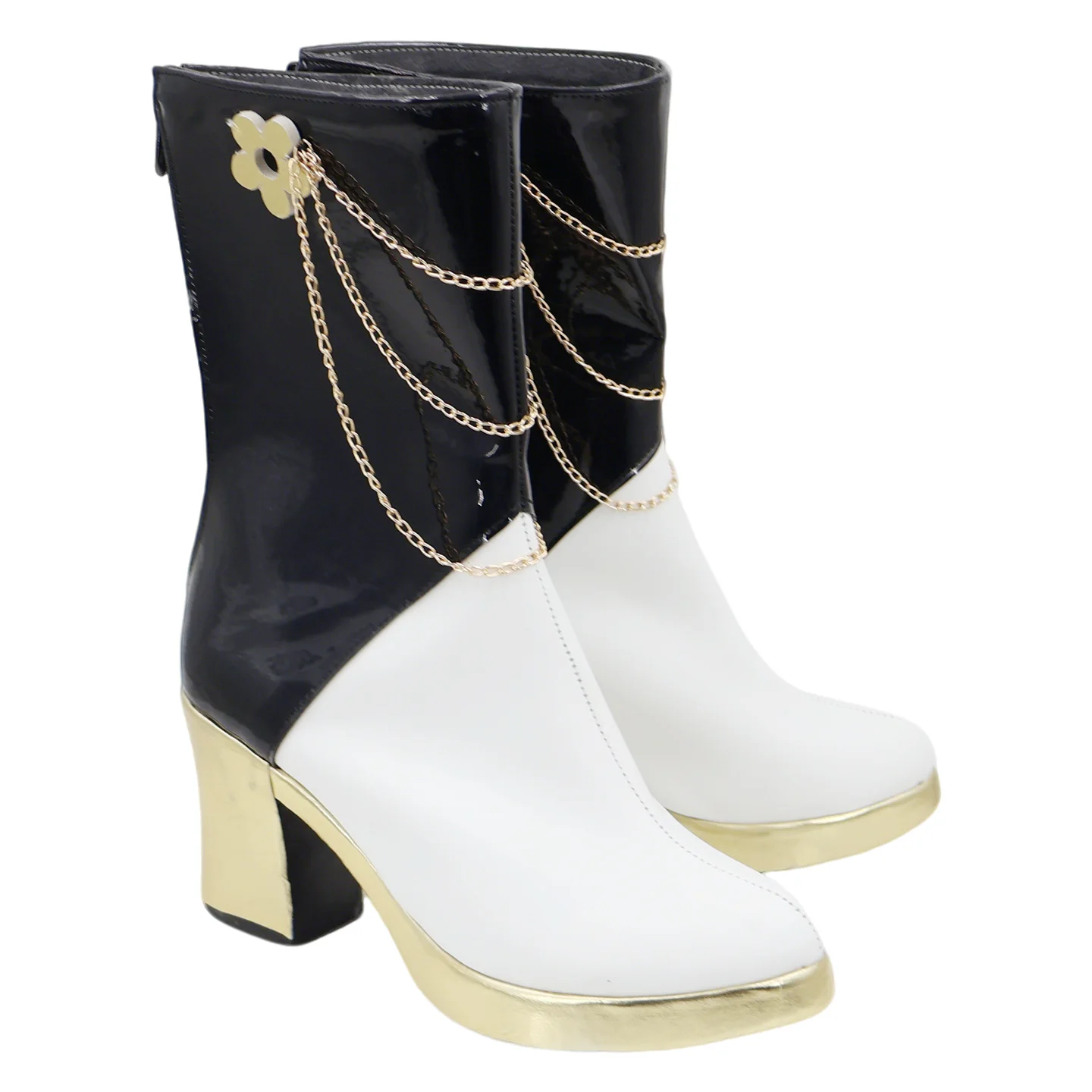 Mira Cosplay High Heel Shoes White Boots Halloween Carnival Custom Made Prop Mira Boots