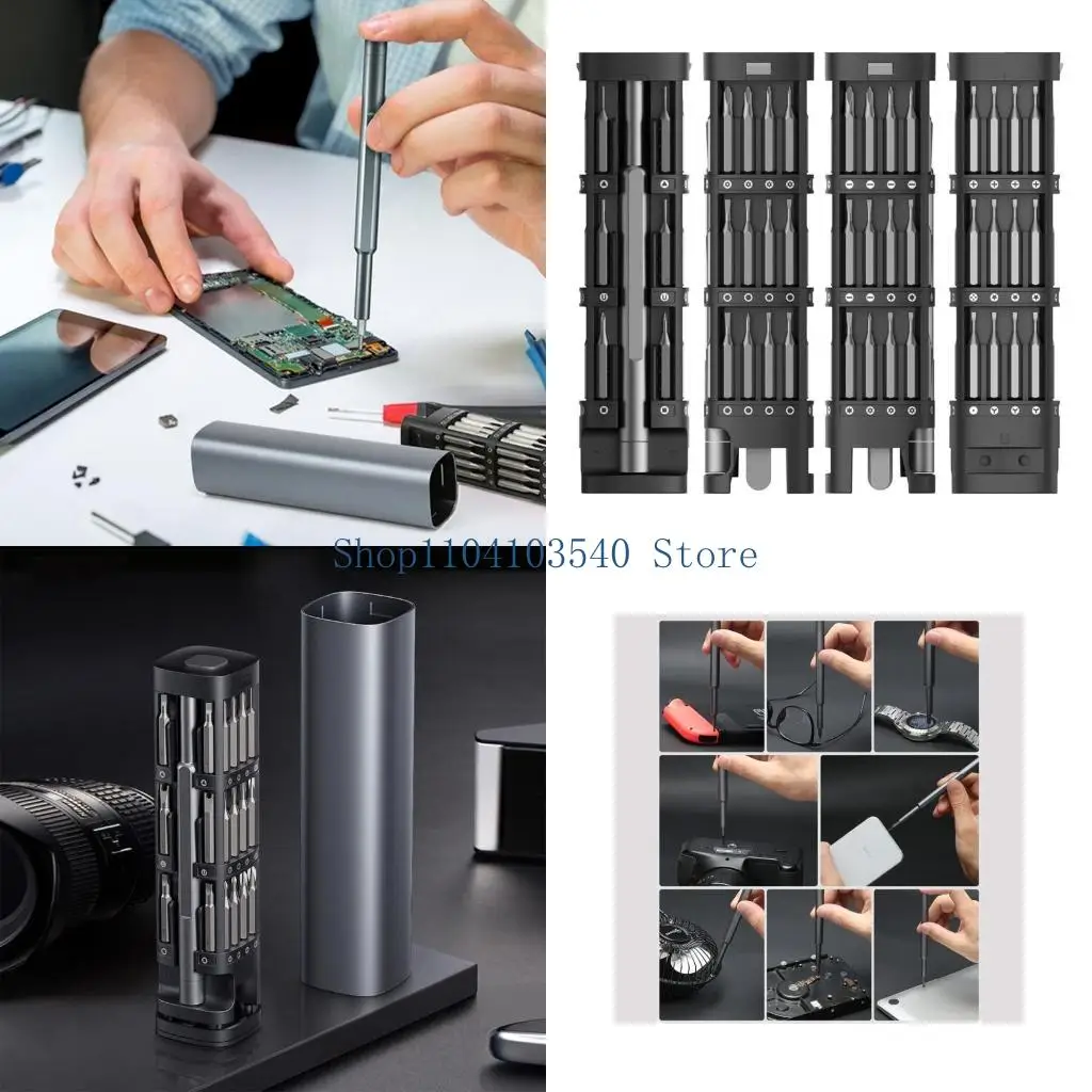 

02DC Professional 46pc набор отвертки с 42 -битным для часа для часа.