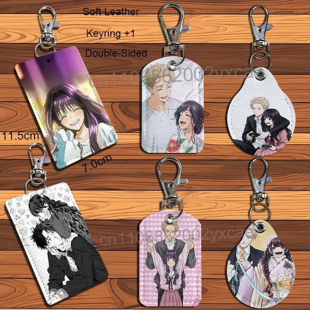 Porte-cartes en cuir Kaoruko Waguri « Fleur Parfumée » : élégance et rangement pour cartes d'identité et cartes de transport