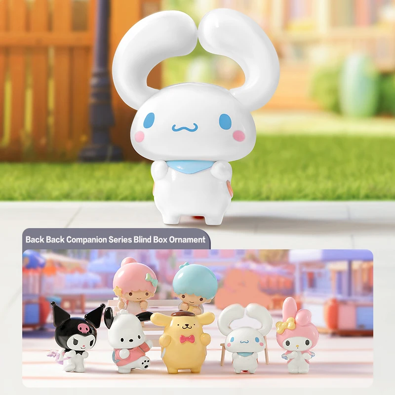 

MINISOSanrio Animated Character Blind Box Pom Pom Purin Beauty Back To Back Friends Series Surprise Box Action Figurie Gift Toys