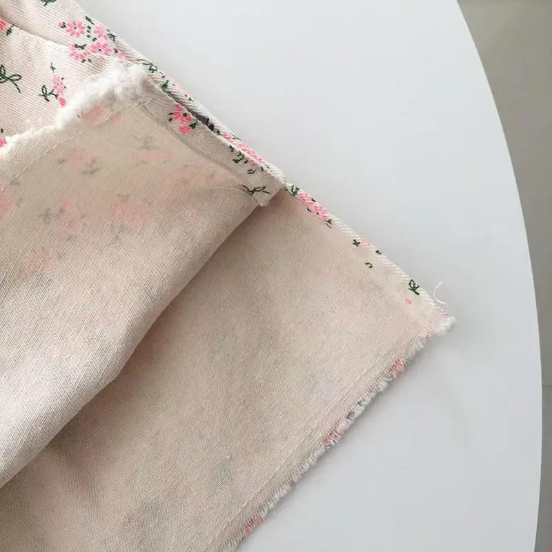 Rok Bunga Pink Modis untuk Anak Perempuan Rok Anak Gaya Korea Rok A-line Anak