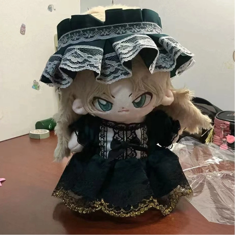 20cm Vermouth Berumotto Attributes Cotton Doll Anime Figures Plushies Dress Up Cotton Doll Plush Stuffed Body Toys Birthday Gift