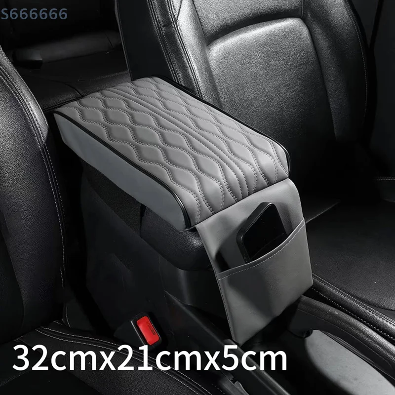 Car Center Console Armrest Box Mat Protective Pad For Truck Vehicles Universal Easy Installation Arm Cover Case Storage Bag