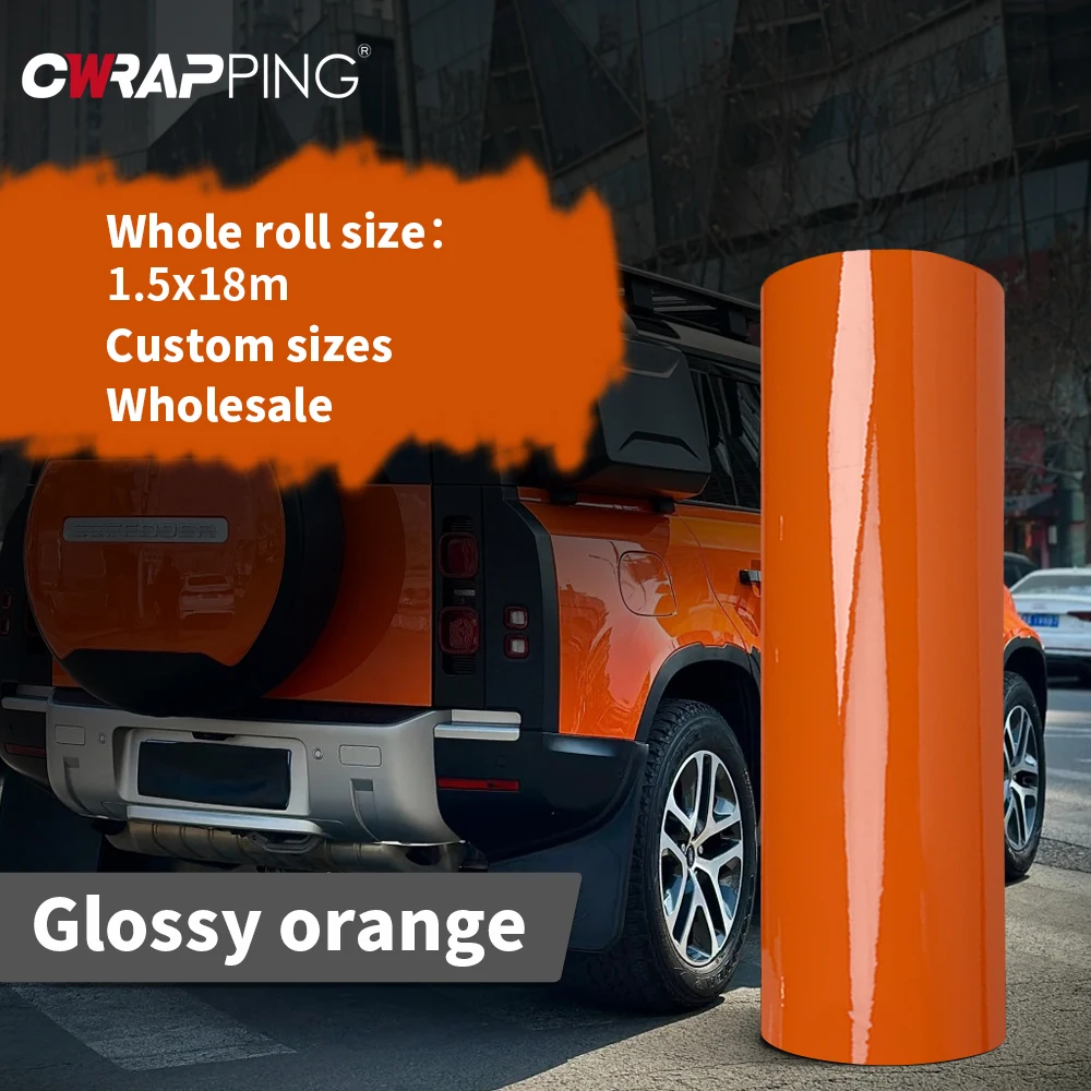 Glossy Vinyl Wrap Color Change Film Custom Exterior Car Stickers Wrapping Tools Supplies Car Tuning Accessories Auto Motorcycles