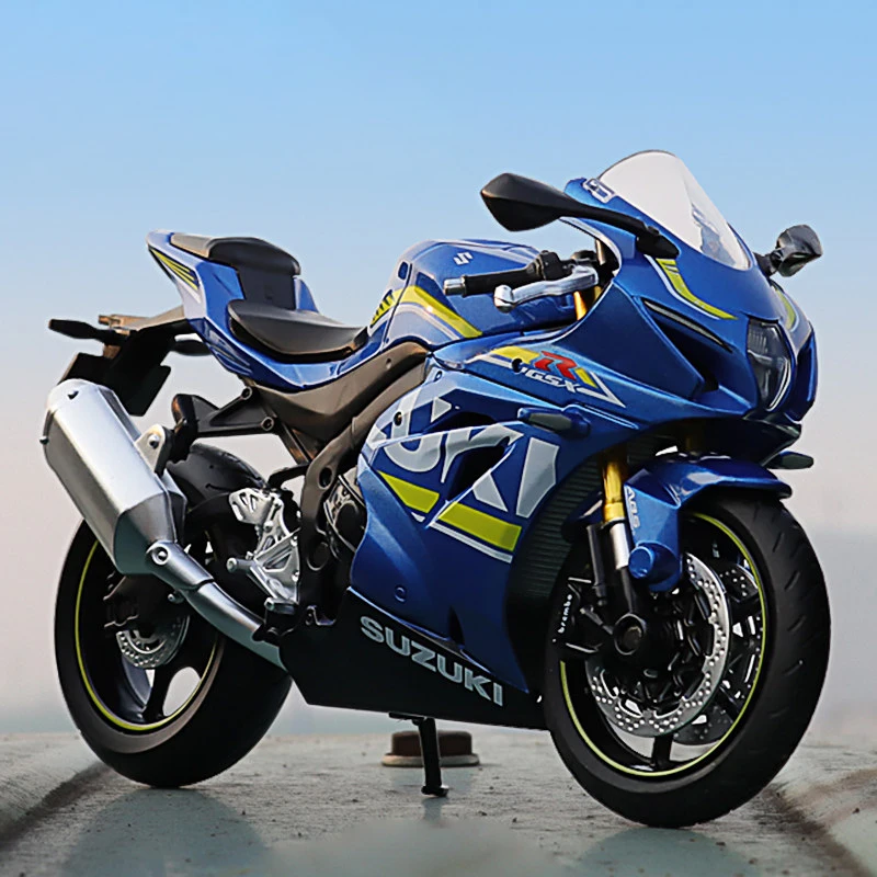 1:12 Kawasaki GSX-R1000 Racing Motorcycles Simulation Alloy Motorcycle Model Shock Absorbers Collection Toy Car Kid Gift