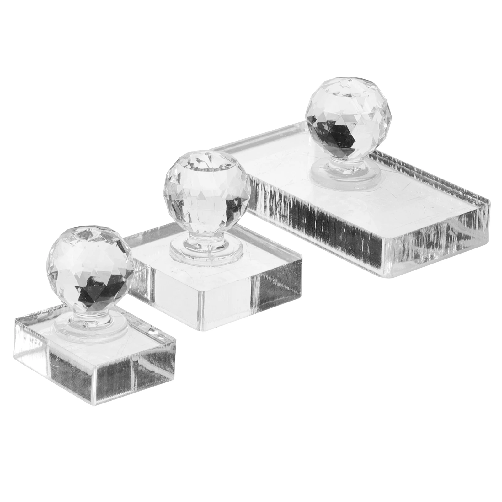 

3pcs Eyeshadow Pressing Tool Platen Mold Powder Blush Highlighter Compact Disc Maker Stamp Multifunctional Design Portable