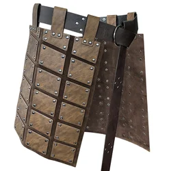 Roman Legion Gladiator Battle Belt Skirt Men Women Steampunk PU Leather Armor Medieval Greek LARP Cosplay Costume
