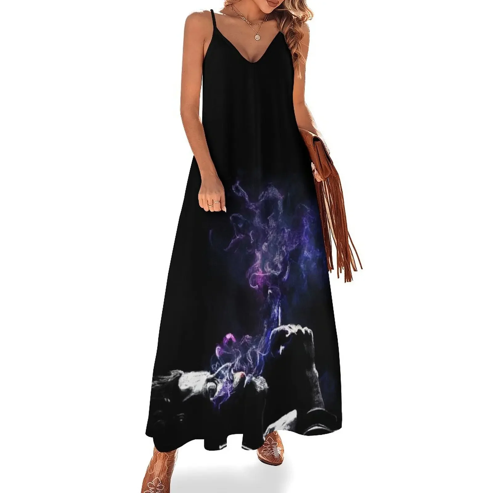 

Tom Waits Smoking Nebula Sleeveless Dress dresses summer woman 2025 chic and elegant woman dress