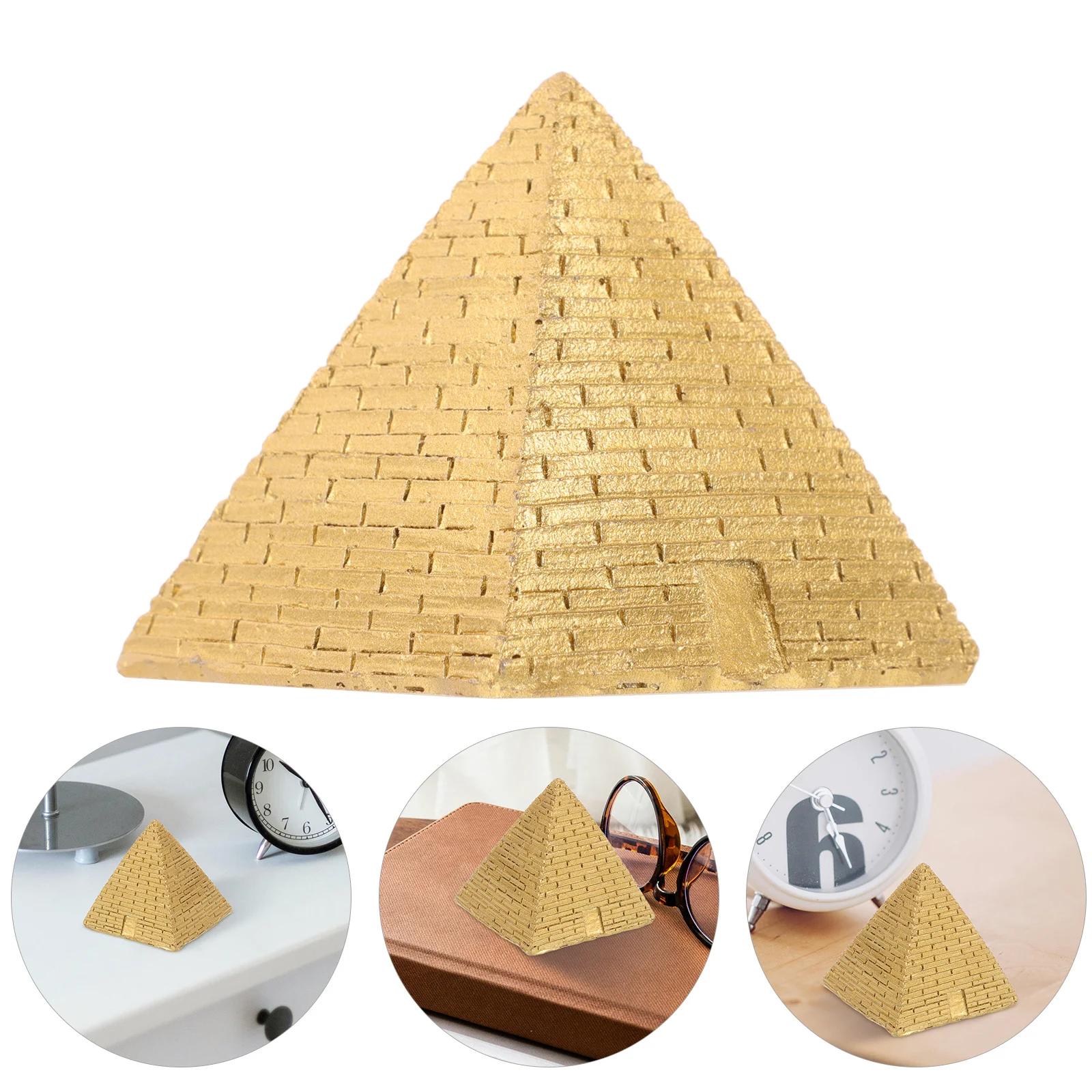 

Mini Resin Egyptian Pyramid Sculpture Robust Craft Office Desk Decoration Ancient Theme Ornament Ancient Egyptian Figurines