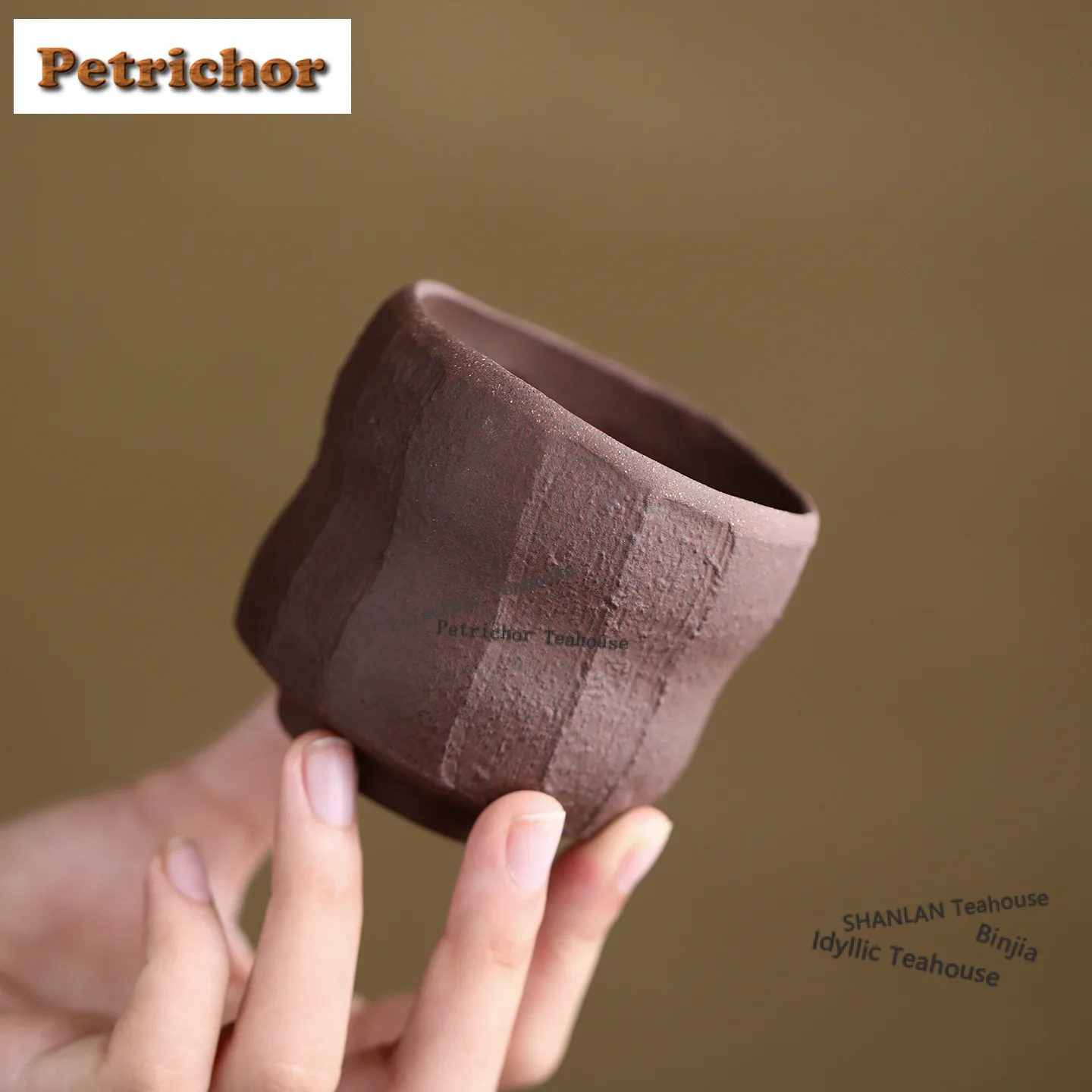 

140ml Purple Clay Gourd Teacup Boutique Tea Bowl Mug Tea-tasting Meditation Cup Chazhan Master Cups Tea Services Ornaments Gift