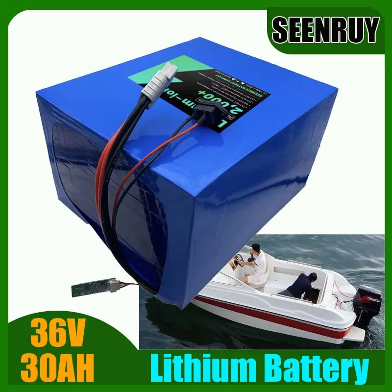 

LI-ION 36V 30AH литиевая батарея Anderson с BMS 30A 50A 80A для маленькой яхты, электромобиля, электрического скутера, вилочного погрузчика AGV