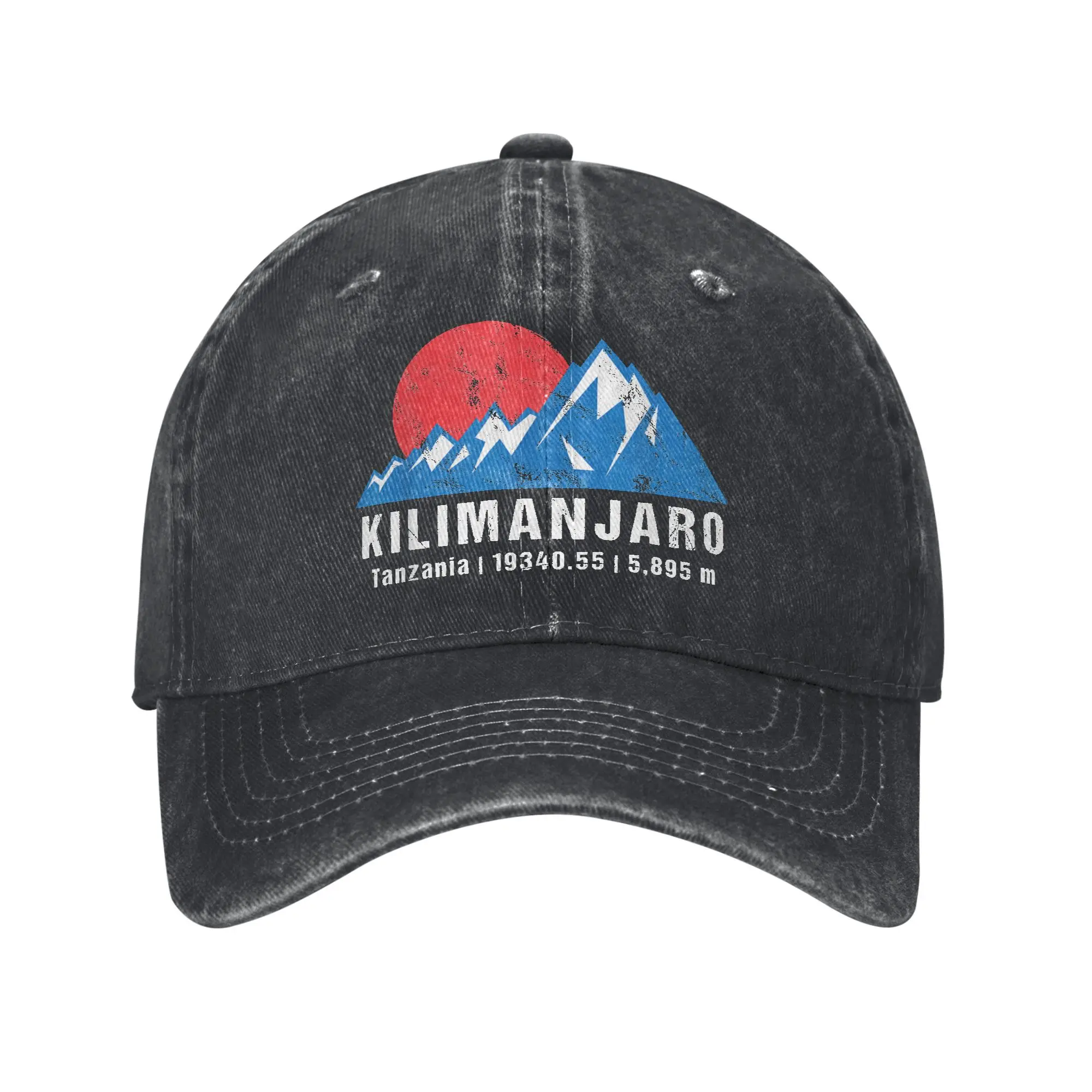 

Бейсбольные кепки в стиле ретро с креплением Kilimanjaro Mountains, винтажная потертая африканская кепка от солнца для мужчин и женщин, уличная всесезонная мягкая шляпа