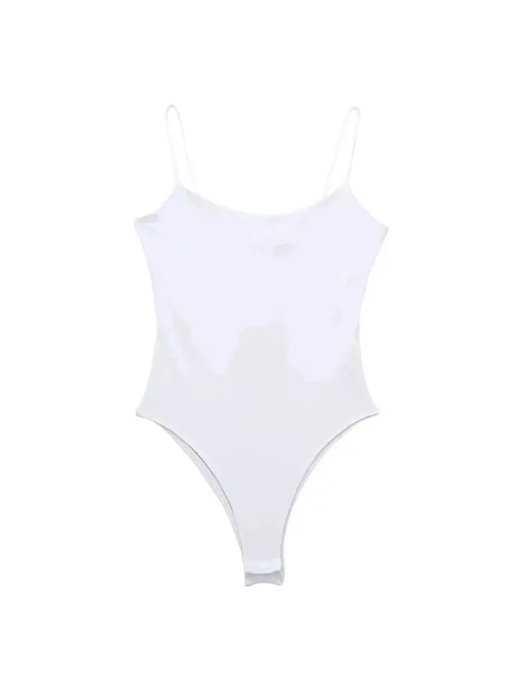 Skinny Bodysuits for Women, Backless, Thin Straps, Snap-button, Female Playsuits, Sexy Fashion image 4
