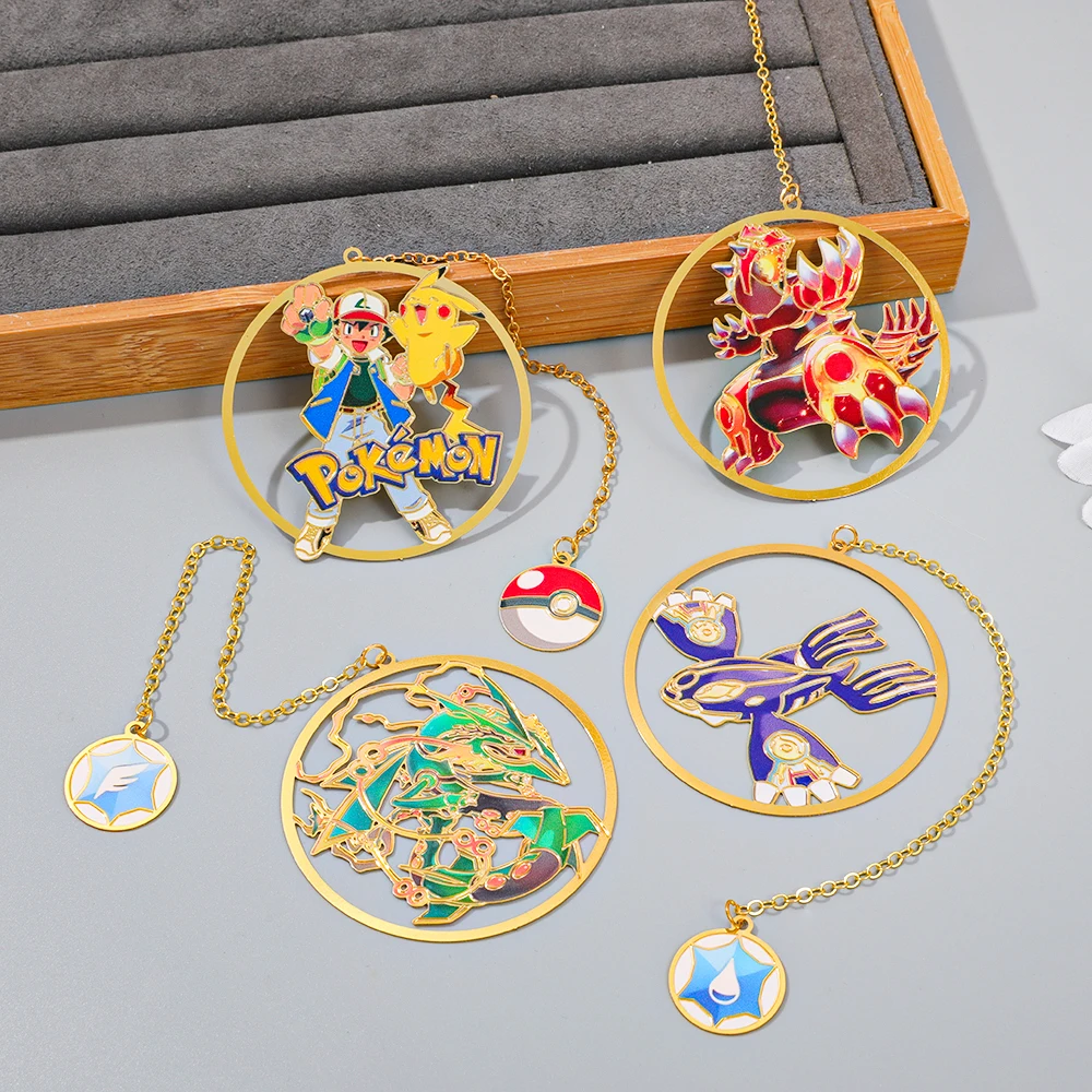 Pokémon Metal Bookmark Anime Fan Reading Accessory Birthday Gift for Family and Friends Beautiful Book Decoration