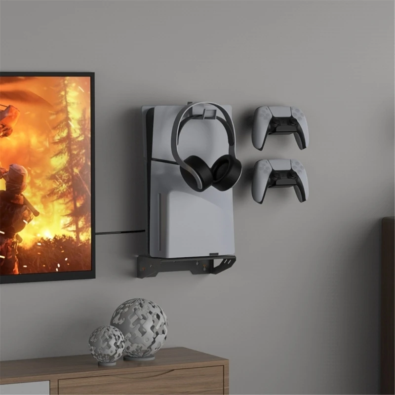 Wall Mount Bracket for Slim Game Host Headset Space Saving Storage Rack Best Sale