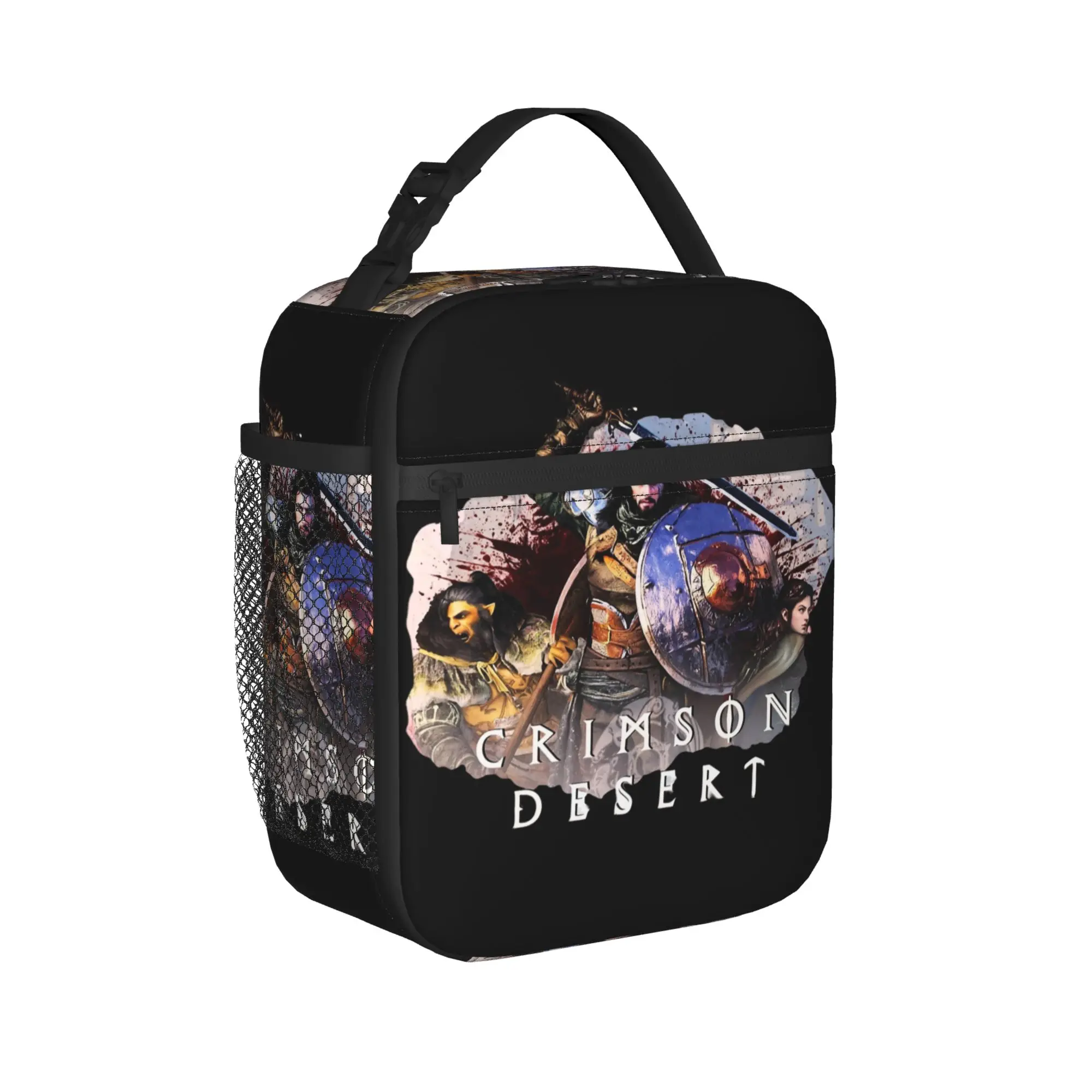 Crimson Desert Cosplay Insulated Lunch Bags Cooler Bag Lunch Container  Portable Tote Lunch Box Bento Pouch Beach  Travel