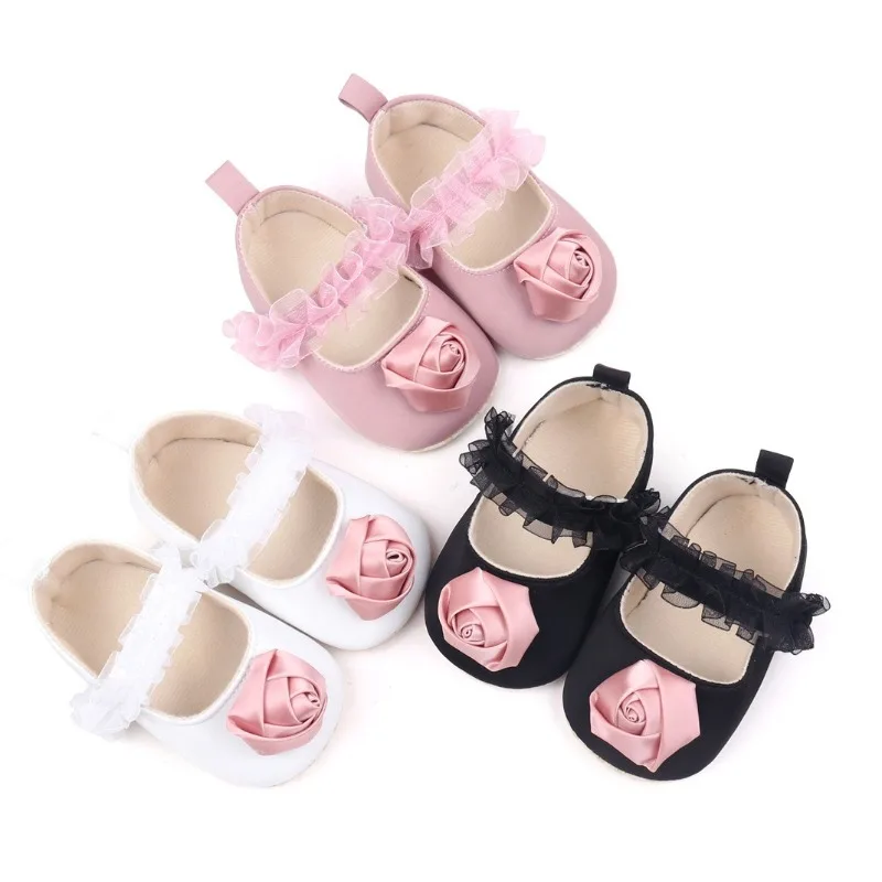 

Fashion Baby Princess WalkingShoe2026Spring Autumn Korean Edition Light Luxury Preschool SoftSingleShoe Sweet Baby PrewalkerShoe