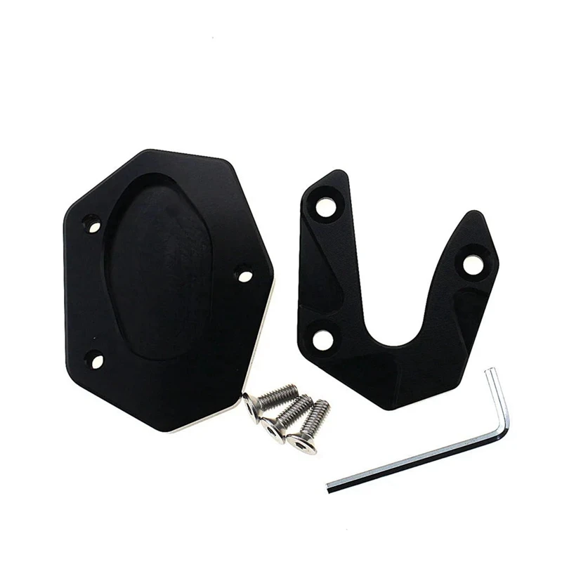 Motorcycle Kickstand Extension Plate Foot Side Stand Enlarge Pad for Augusta TV800 800SCS(Black) image 5
