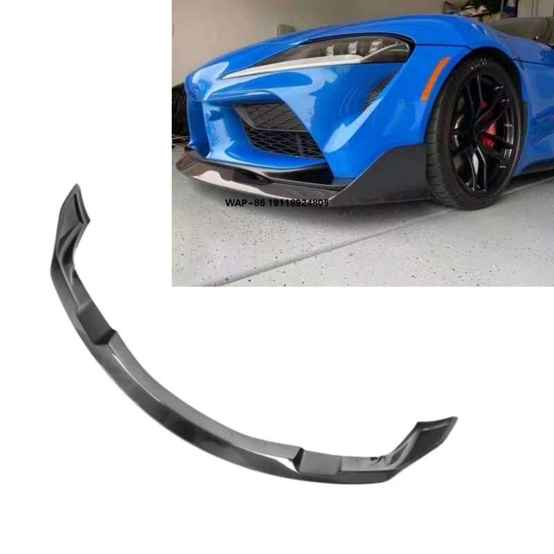 

Real Carbon Fiber A90 Car Bumper Splitter Lip for Supra A90 2019+ Real Carbon Fiber V Style Front Lip
