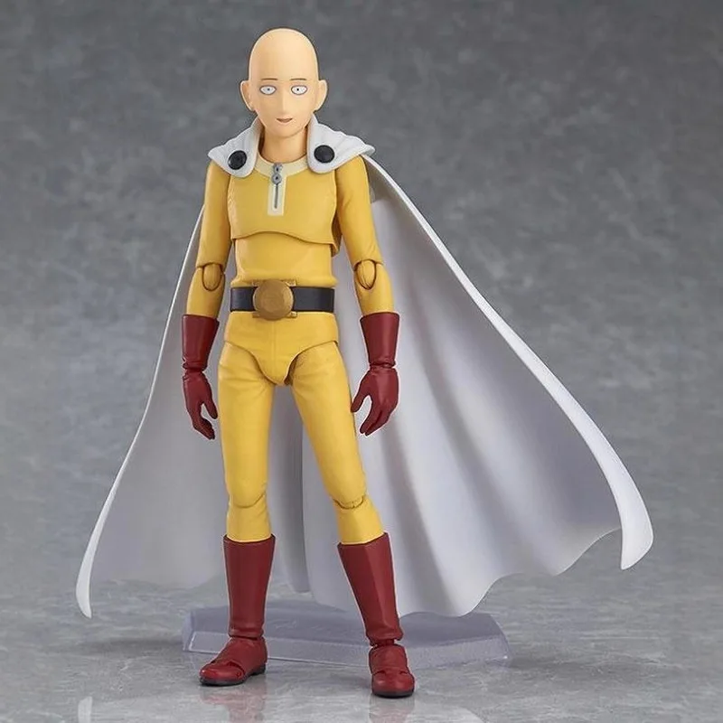 Nowa figurka Figma 310 One Punch Man Saitama Amazing Yamaguchi Revoltech Saitama Dostępna od ręki Anime Figurki Akcji Kolekcjonerskie Model Zabawka Prezent