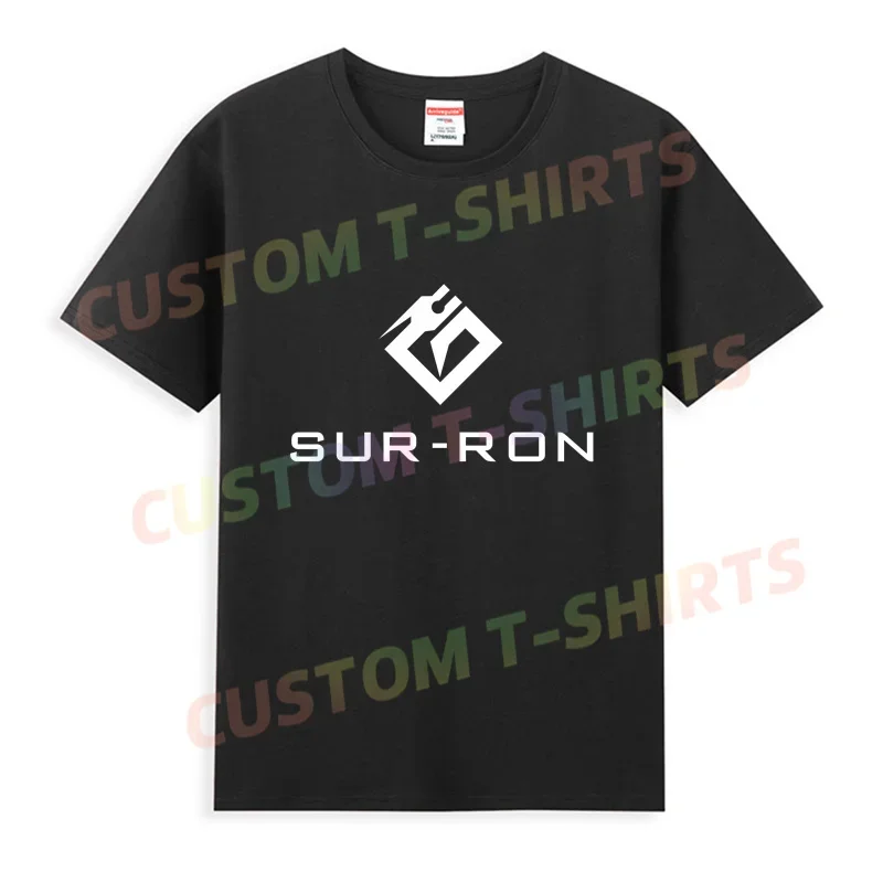 2024 Hot Sale Summer Short Sleeves 100% Cotton Black SurRon Electric Dirt Bikes T Shirt Men Cool Tee Hip Hop Streetwear T-shirt