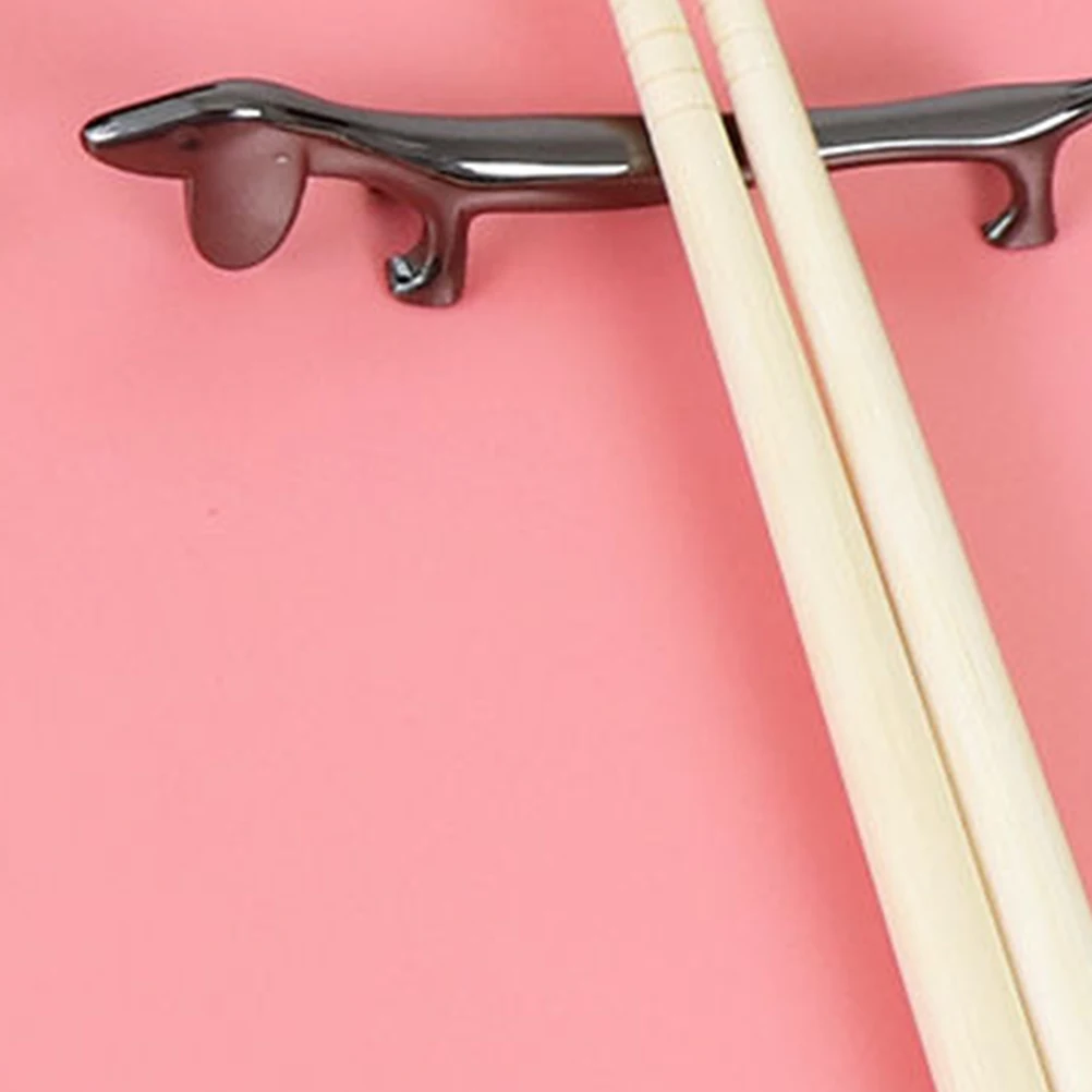 

Dog Shaped Chopstick Holder Rack Rest Premium Material Long Term Use Spoon Fork Creative Design Dinning Table Kitchen Home