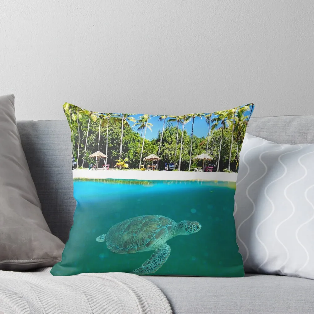 

Honeymoon Beach Throw Pillow Room decorating items New year pillow