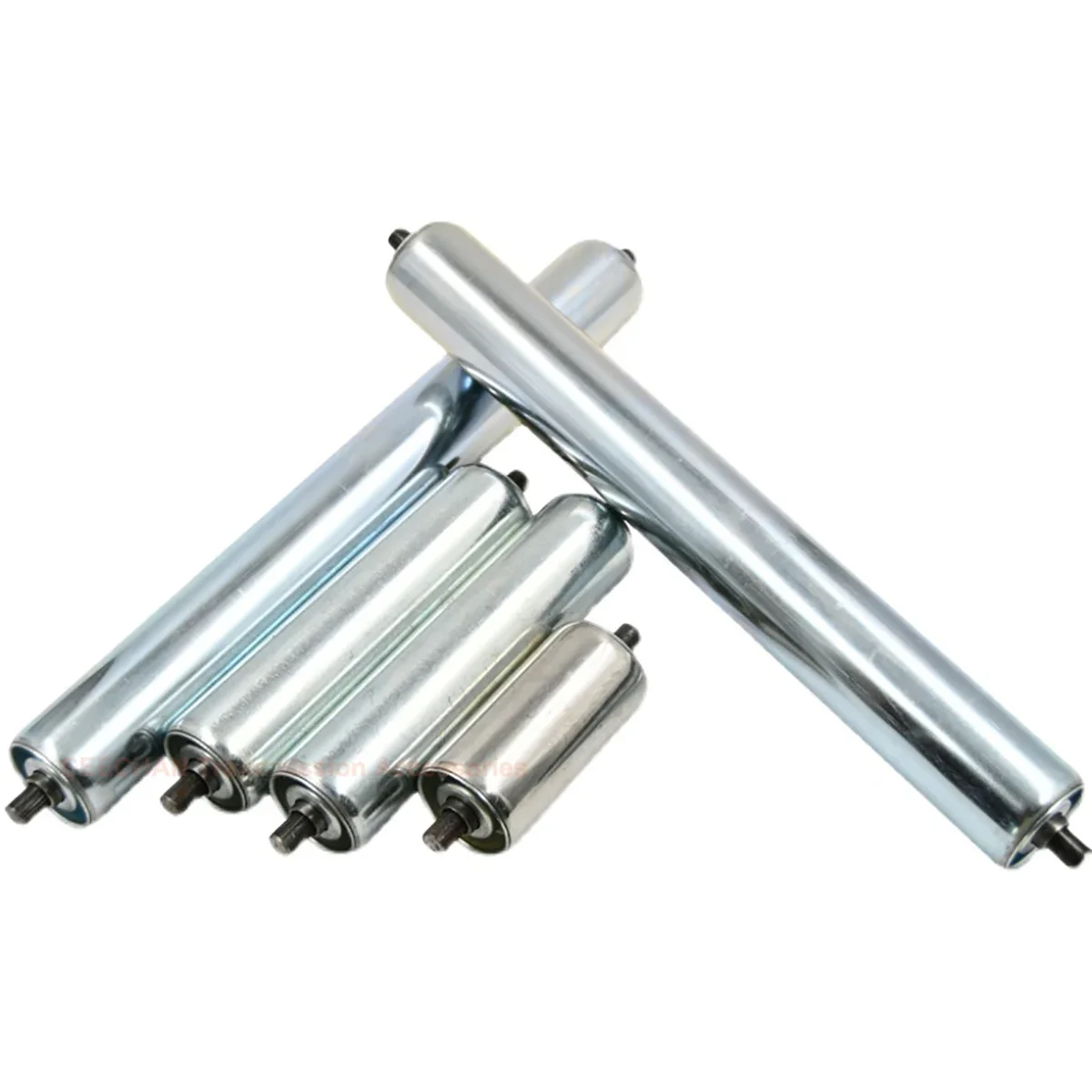 1PCS Φ 25/38/50/60mm Galvanized Gravity Roller Conveyor Roller Total Length 100 - 900mm