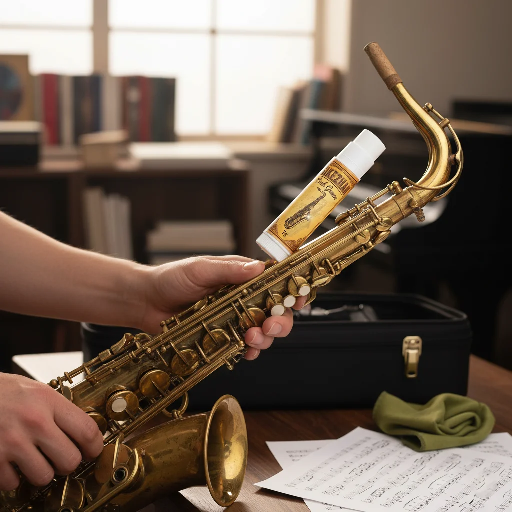 Professional Cork Grease 7g Tube, Sax/Clarinet/Oboe/Flute, Smooth Assembly, Protects Cork Seals, Long‑Lasting Care