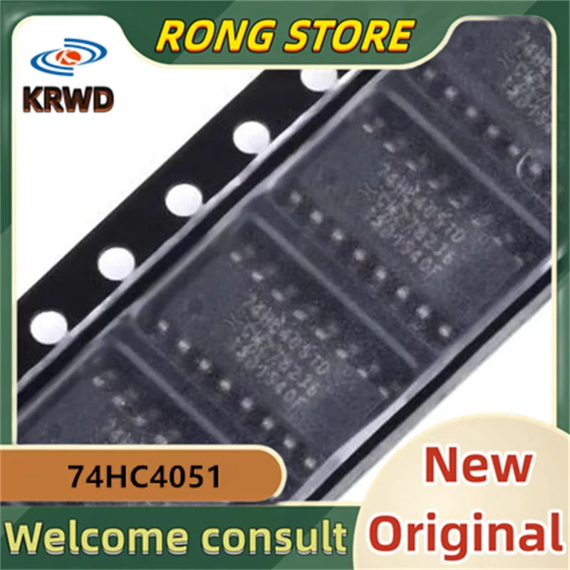 50PCS 74HC4051 74HC4051D SOIC-16   New and Original