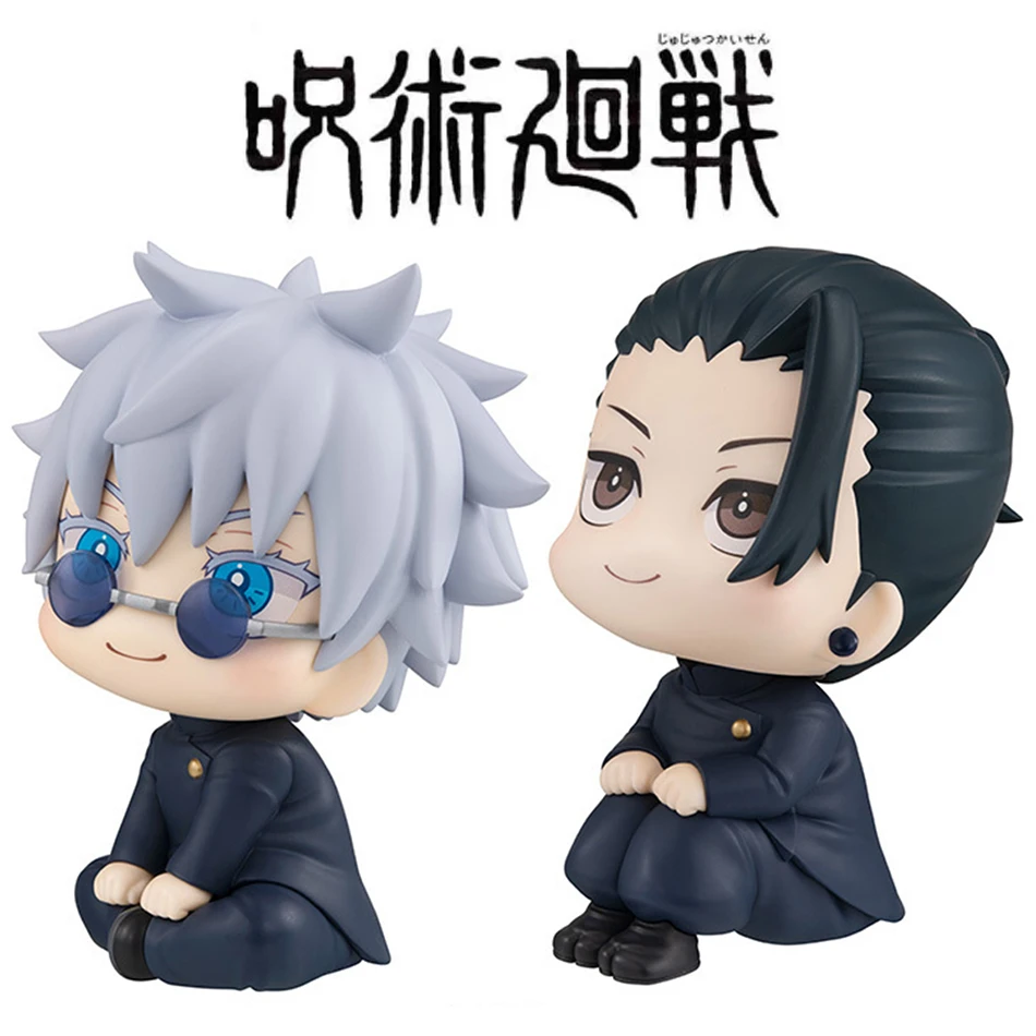 Anime Cute Fushiguro Toji Jujutsu Kaisen Figure Gojo Satoru Action Figure Q Version Doll Geto Suguru Statue 10cm PVC Model Toys