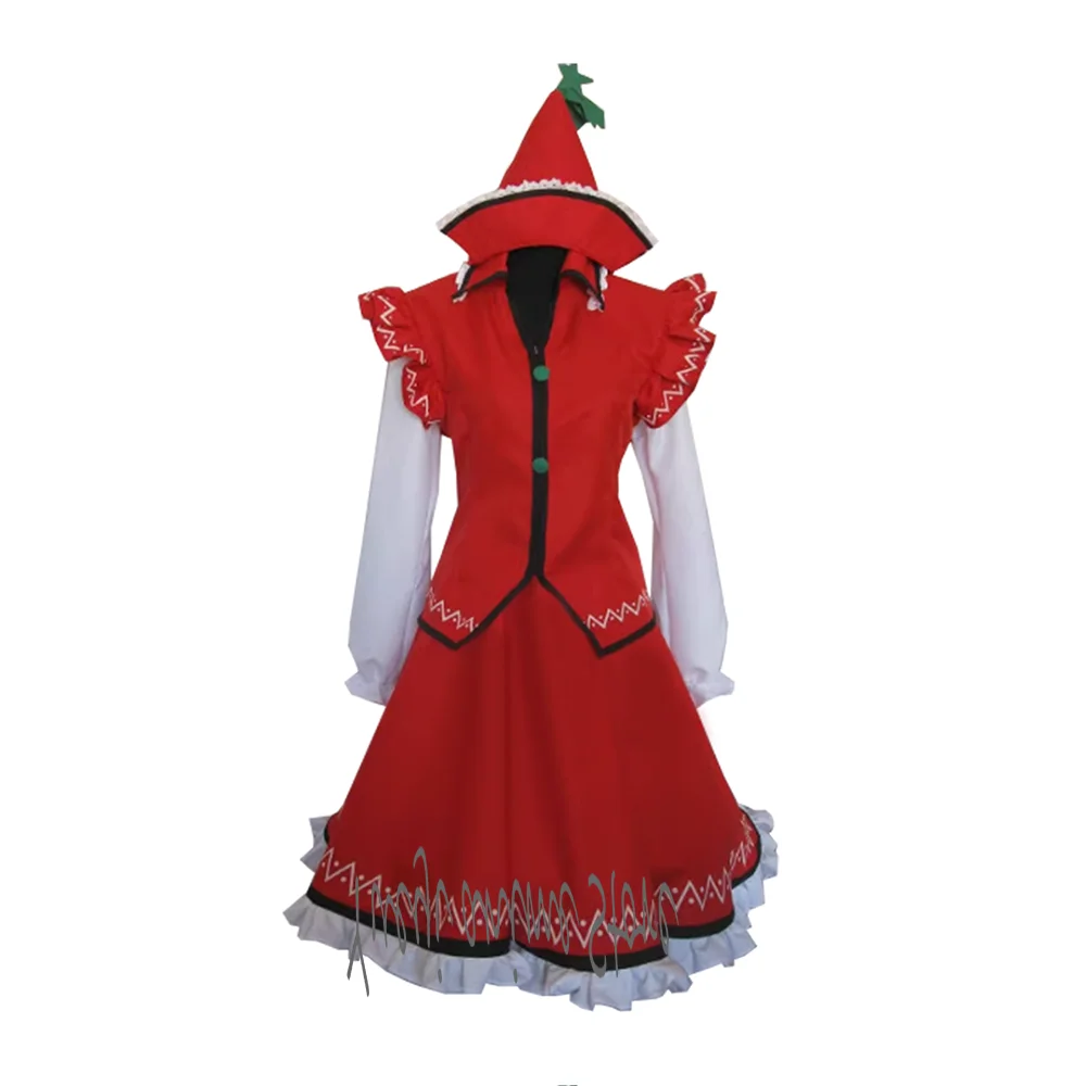 

customized-Touhou Cosplay Costume - Prismriver Lyrica Full Set (Top+Skirt+Hat) for Women |Halloween Party Outfit