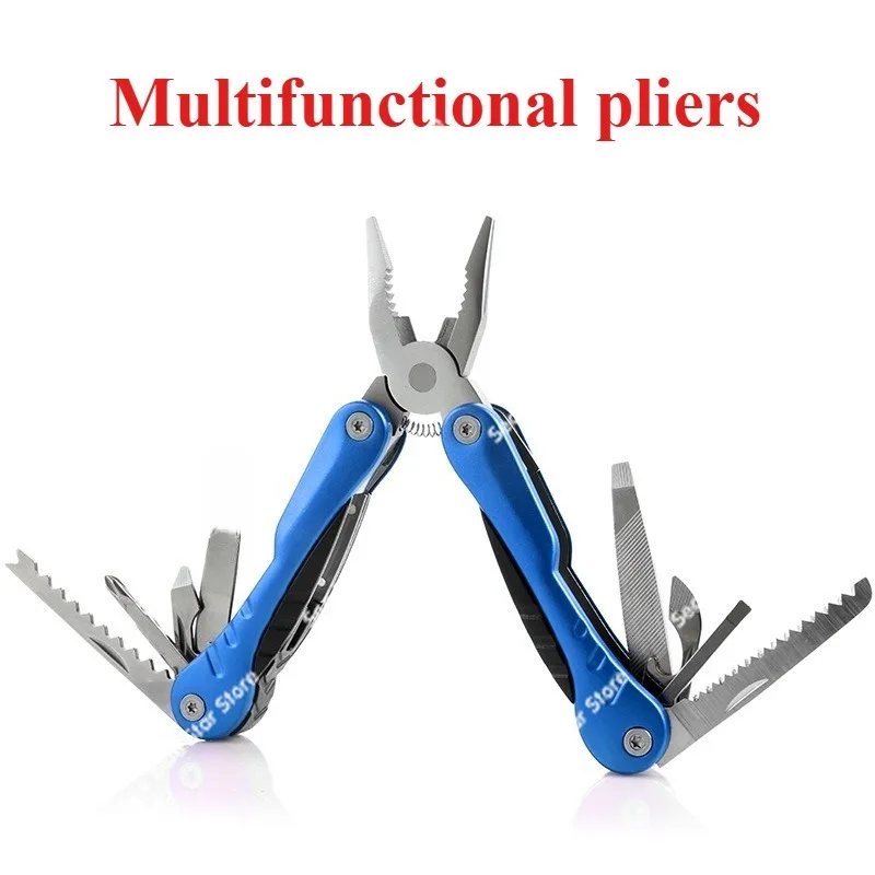 Multifunctional pliers folding home maintenance, portable car gifts cross-border wholesale combination, outdoor tools