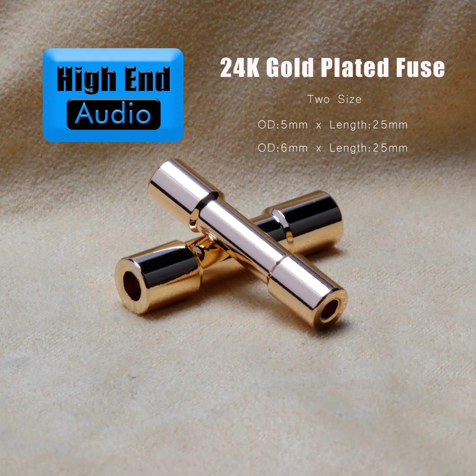 Предохранитель Preffair из чистой меди с золотым покрытием, 5*20 мм / 6*25 мм, для усилителя, микшера, колонок, DVD, CD, аудиоаппаратуры, сменный предохранитель-стержень