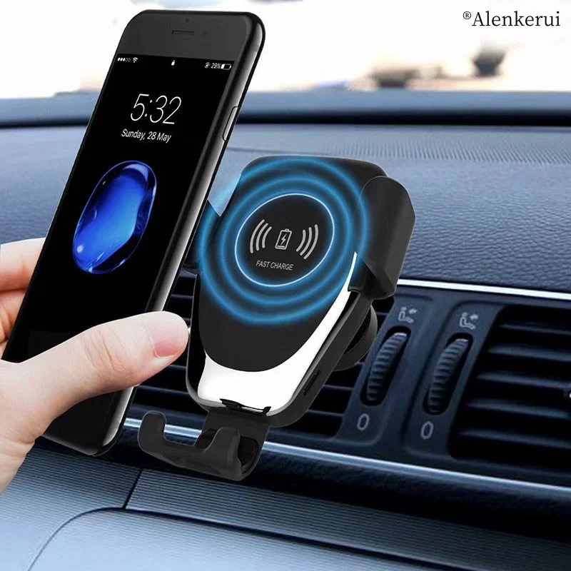 Wireless Fast Charger Car Mount Air Vent Mobile Phone Holder Charging Stand For IPhone 14 13 12 11 Pro Max Xiaomi Samsung