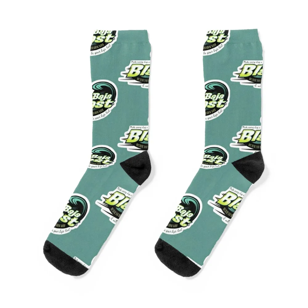 

Make Every Day a Baja Blast Socks men cotton high quality anti slip football warm winter colored Men Socks Women's