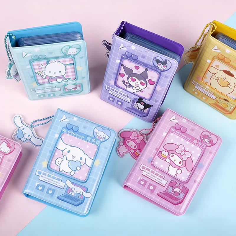 3Inch Hello Kitty Card Album Photo Card Storage Holder Collect Book Kuromi Cinnamoroll Card Binder Mini Photocard Organizer Gift