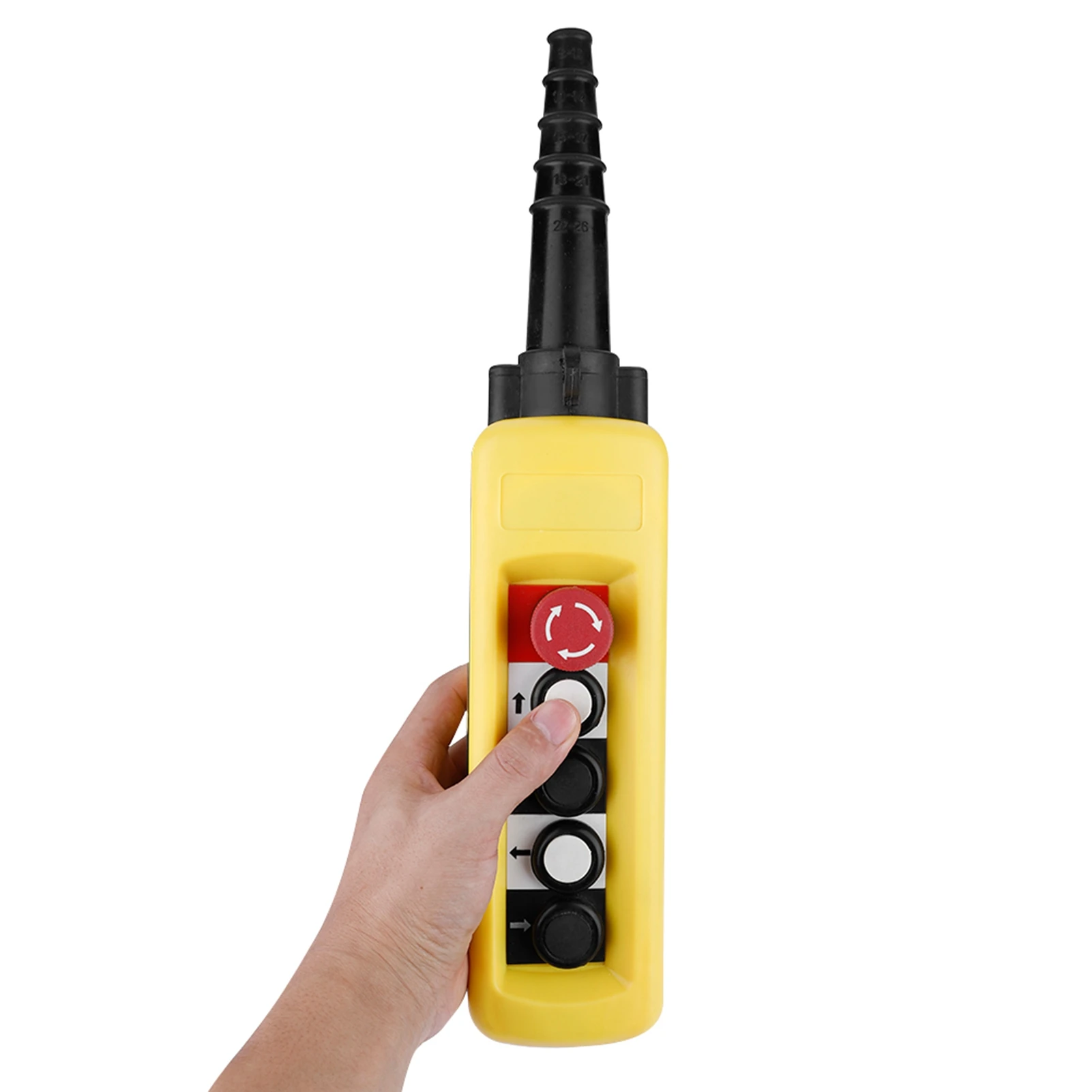 Polipasto de cadena de grúa, interruptor de botón, controlador colgante de elevación, 4 botones