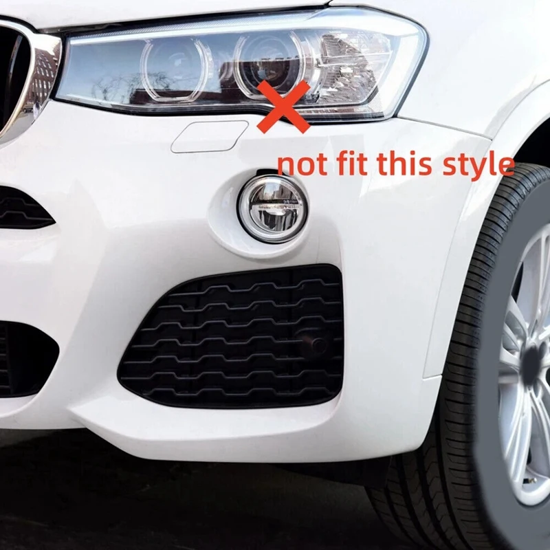 1Pair For BMW X4 F26 2014-2018 Front Headlight Washer Spray Nozzle Cover Jet Lid Cap 51117338567 / 5111 7338 567